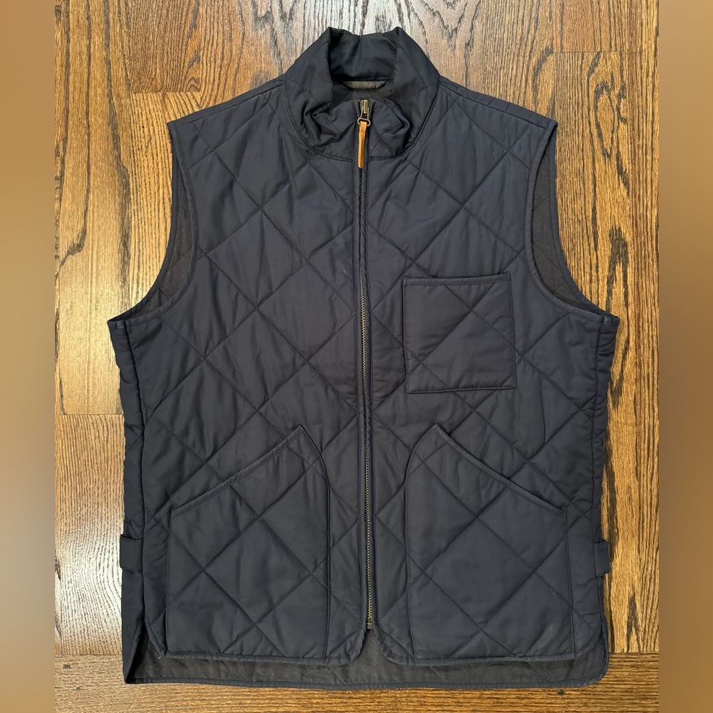 J. Crew Sussex Quilted Vest Navy Men’s M with Primaloft